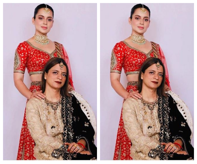 कंगना अपनी बहन रंगाली चंदेल के साथ